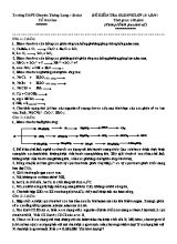Đề kiểm tra Olimpic lớp 10 lần 1 - Trường THPT chuyên Thăng Long  Đà Lạt